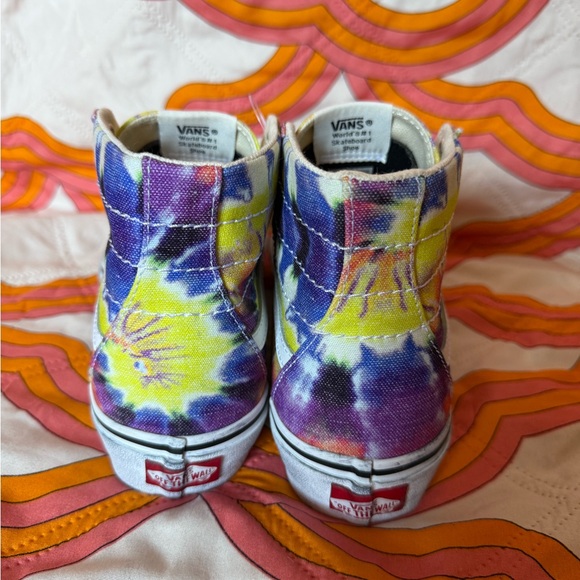 Vans Vibrant Purple and Yellow Canvas Sneakers - Picture 4 of 7